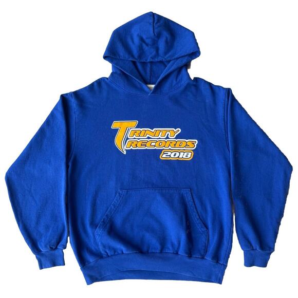 Trinity Records 2018 Millennium Edition Hooded Sweatshirt Hoodie in Blue, Size M - Picture 1 of 5
